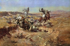 The Broken Rope by Charles M Russell Western Giclee Art Print + Free Shipping - £31.27 GBP+