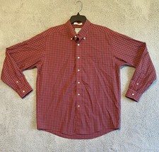 LL Bean Button Down Up Shirt Long Sleeve Wrinkle Resistant Size L Plaid ... - $14.11