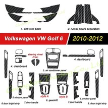 For  Golf 6 GTI MK6 R20 Interior Central Control Panel Door Handle   Stickers De - $113.52