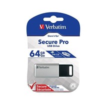 Verbatim 98666 64 GB Secure Pro USB 3.0 Flash Drive  - $142.00