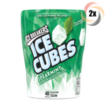 1x Bottle Ice Breakers Spearmint Flavor Ice Cubes | 40 Pieces Per Bottle - £8.02 GBP