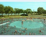 Municipal Swimming Pool Clinton Iowa IA UNP Unused Chrome Postcard A14 - $3.91