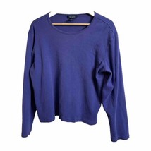 The Limited Women’s Top Size XL Purple Long Sleeve Cotton - £6.82 GBP