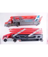 2x HOT WHEELS BLASTIN HAULER CAR CARRIER LAUNCHER W4666 2012 + CKC09 2014 - €8,68 EUR