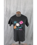 Vintage Graphic T-shirt - Hawaii Neon Flowers - Men&#39;s Large - €33,24 EUR