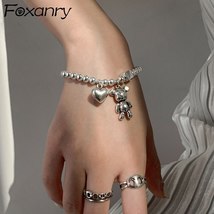 Stamp Bracelets for Women String of Beads Accessories Trend Vintage Simple Cute  - £12.49 GBP