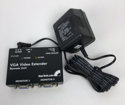 Star Tech 2 Port Vga Video Extender Local Unit Model C5F600D632 With Power Supply - £23.53 GBP