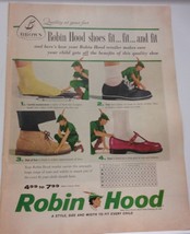 Robin Hood Children’s Shoes Magazine Print Ad 1959 - £4.71 GBP