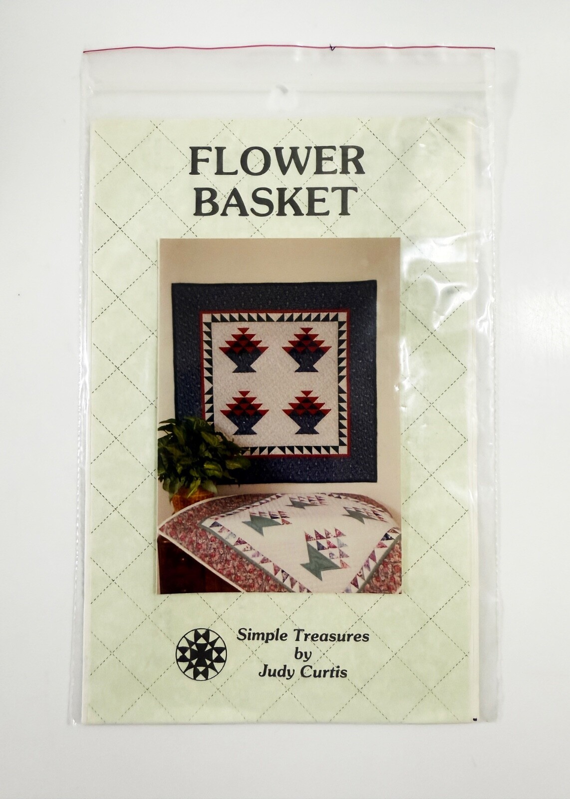 Flower Basket Pattern by Judy Curtis Simple Treasures - $10.88
