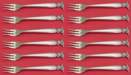 Romance of the Sea by Wallace Sterling Silver Cocktail Fork Set 12 pieces 5 1/2" - €721,71 EUR