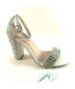 De Blossom Celina-29 Pearl Bridal High Block Heel Dress Sandal Choose SZ... - £50.83 GBP