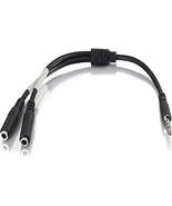 Legrand 4-Pin 3.5MM Port Cable, Black Microphone Cable Y-Splitter, 6 Inc... - $17.89 CAD