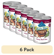 (6 pack) Blue&#39;s Stew Grain-Free Wet Dog Food, Hearty Beef Stew, 12.5-oz.... - $23.14