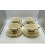 Set of 4 Lenox RUTLEDGE Cups &amp; Saucers Made in USA - €77,80 EUR