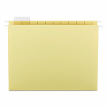 Smead Hanging File Folders 1/5 Tab 11 Point Stock Letter Yellow 25/Box 6... - £43.27 GBP