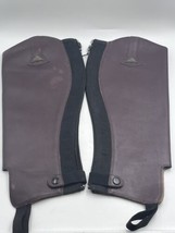 Mountain Horse Brown Leather Half Chaps Great Condition - £39.32 GBP