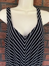 Sonoma Sleeveless Sundress Medium Maxi Floor Length Stretch Striped Dress - $6.65