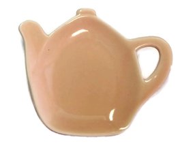 Ceramic Tea Bag Caddy (Peach) - £5.99 GBP