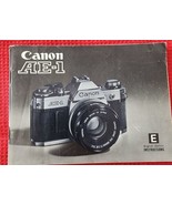 Canon AE-1 Instructions Manual 35mm Film Camera - English Edition - $6.99