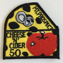 Mt. Prospect Cheese N Cheder 50 Mouse Apple Vintage Cycling Patch - £11.65 GBP