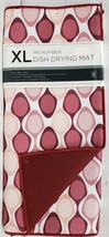 Extra Large Microfiber Dish Drying Mat,24x18&quot;COLORFUL ABSTRACT OVALS,bur... - $16.82