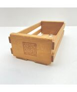 Napa Valley Box Company Wooden 12 Cassette Tape Storage Holder Rack Crat... - $14.99