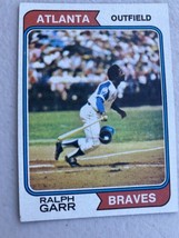 1974 TOPPS BASEBALL CARD # 570 Ralph Garr Braves - $2.20