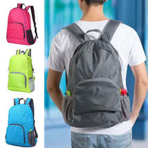 Foldable Backpack Camping Hiking Ultralight Folding Travel Daypack Bag Outdoor M - £7.86 GBP+