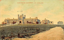 St Louis Missouri~Washington UNIVERSITY~1909 Psmk S H Knox Published Postcard - £6.18 GBP