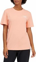 PUMA Womens Short Sleeve Logo Tee,Pink,Small - £27.33 GBP