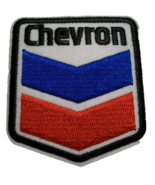 Chevron Gas Oil Patch~Car Auto Racing~2 5/8&quot; x 2 3/8&quot;~Embroidered~Iron o... - £2.89 GBP