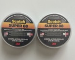Scotch SUPER 88 Black ELECTRICAL TAPE Premium 3/4&quot; x 66 ft. L 6143-BA-10... - £15.92 GBP