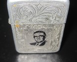 Vintage PARK Lighter Aluminum Embossed Etched Western Floral Design Port... - $19.99