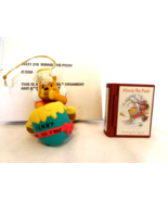 Grolier Disney Ornament Winnie the Pooh Hunny Pot The Pooh #4 Tracking T... - $13.86