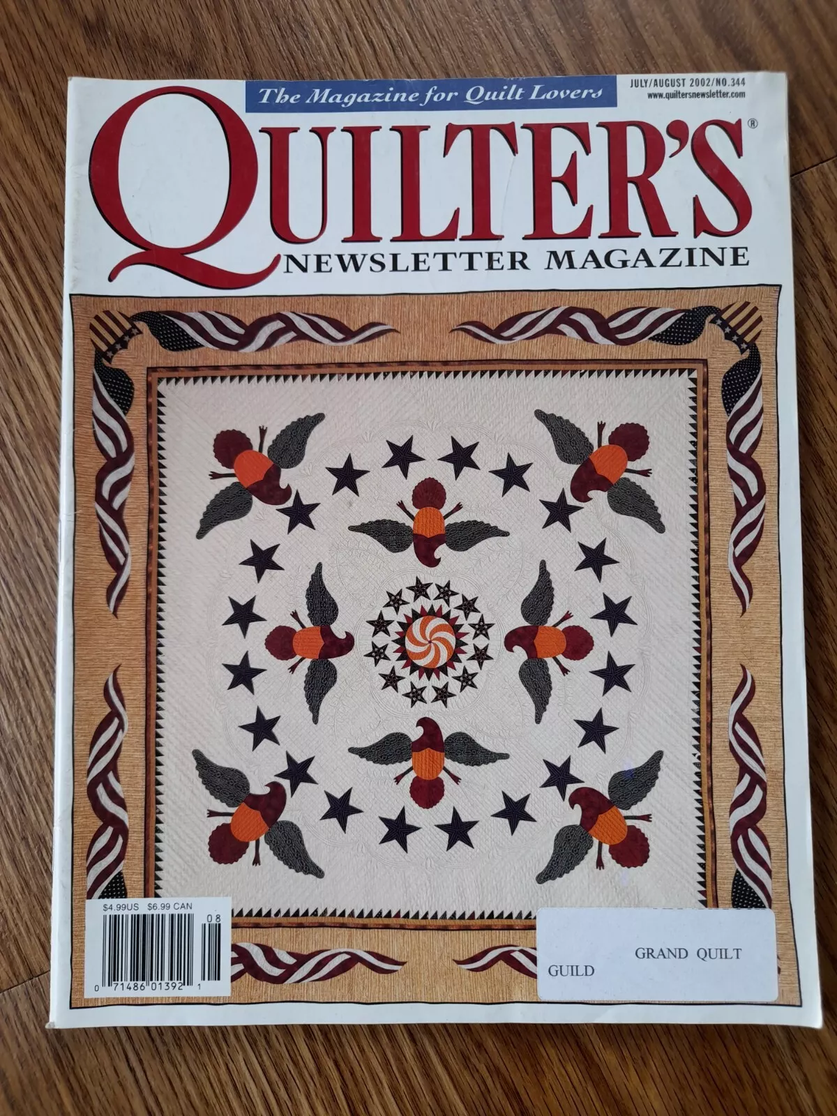 Quilter&#39;s Newsletter Magazine, July/August 2002 - £5.51 GBP