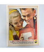 Original Vintage Early 60s Pepsi Magazine Ad - $13.49