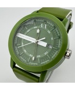 Armani Exchange Quartz Watch AX1233 Men 50m Green Plastic Date Analog Ne... - $37.99
