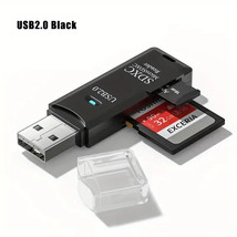 USB2.0 USB3.0 High-speed Multifunctional 2-in-1 SD TF Card Reader. - $14.20