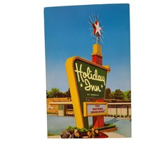 Postcard Holiday Inn Sign Asheboro North Carolina Chrome Unposted - £5.54 GBP