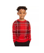 Charter Club Little Boys 3T Red Combo Plaid Family Sweater NWOT AV68 - £14.64 GBP