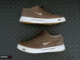 Vintage 90s Nike GTS 971202 Men Shoes Brown Chocolate White Canvas Rare Size 8.5 - £71.05 GBP