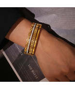 18K Gold-Plated Czech Diamond Bracelet - $21.14