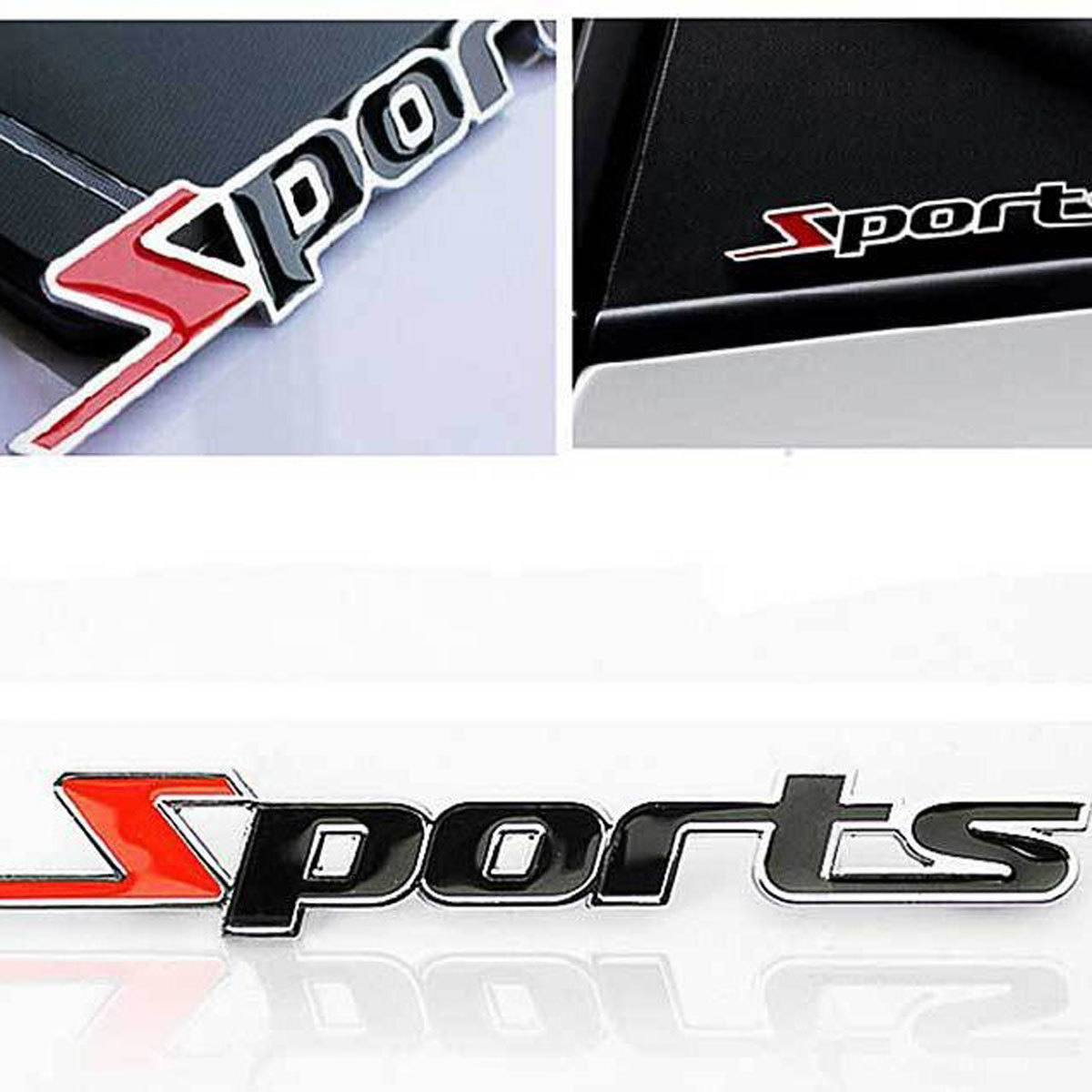 Creative Car Stickers Metal Decorative Sports, 2pcs/pack - $14.35