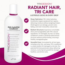 TRIDESIGN Daily Hydrating Conditioner with color protector, 33.8 fl oz image 2