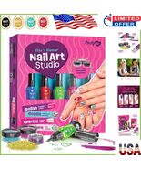 Complete Kids Nail Art Set with Polish, Glitter &amp; 200+ Stickers - Perfec... - $590.63 MXN