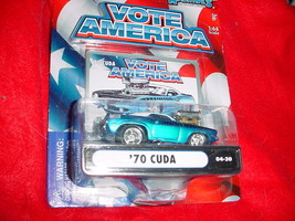 Muscle Machines '70 Cuda 04-30 Blue Vote America Series Mip Free Usa Shipping - £7.44 GBP