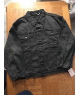 Free People Womens Black Jean Jacket Size Medium-Brand New-SHIPS N 24 HOURS - $196.02