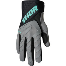 New Thor MX Spectrum Gray/Black/Mint Adult Mens Race Gloves MX Motocross Racing - £19.94 GBP