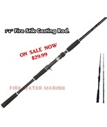 THE FIRE STIK 7&#39;6&quot; SWIMBAIT CASTING ROD BASS FISHING STRIPER Medium Heav... - £43.02 GBP
