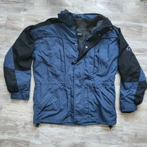 Gerry Vintage Blue/Black Multi Pocket Zip/Button Insulated Jacket Coat M... - $27.61